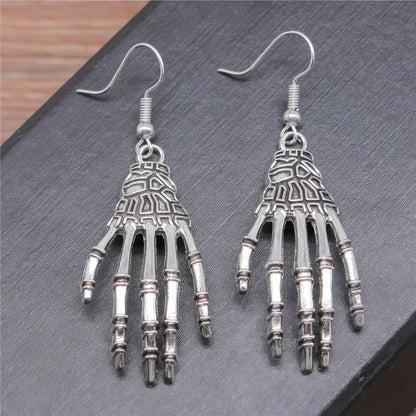 Boucles d'Oreilles Main de Squelette