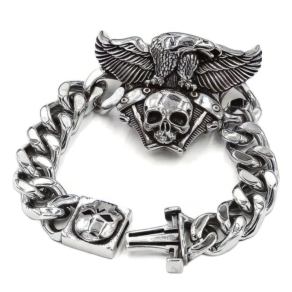 Bracelet Tête de Mort Pistons