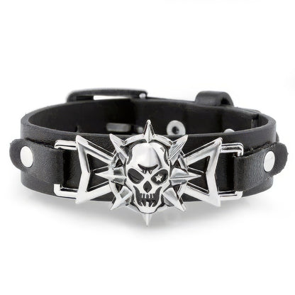 Bracelet Tête de Mort Gothique