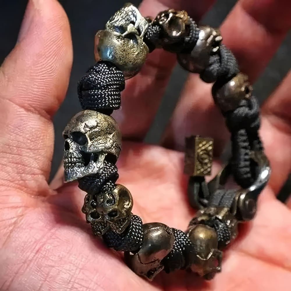 Bracelet Tête de Mort Paracorde