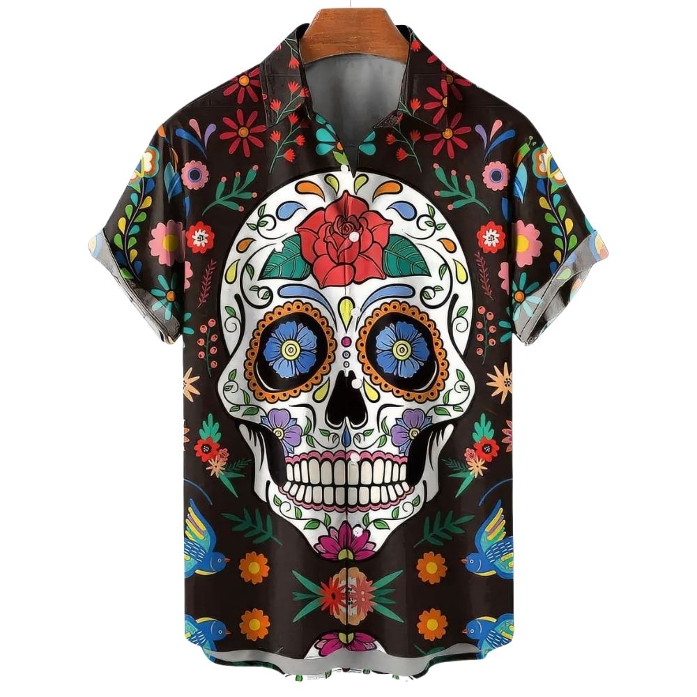 Chemise Calavera Colorée