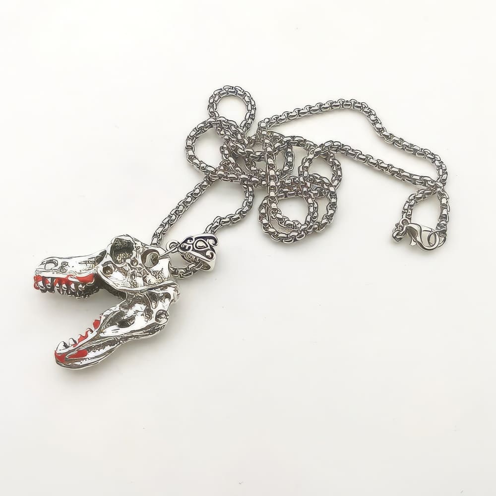 Pendentif Tête de Mort Dinosaure