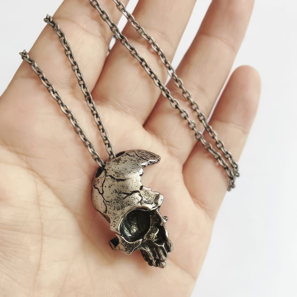 Collier Tête de Mort Défoncée