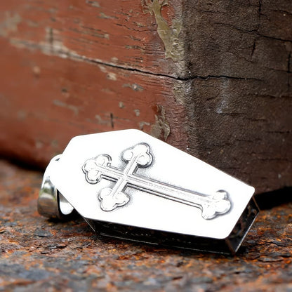 Pendentif Squelette Croix