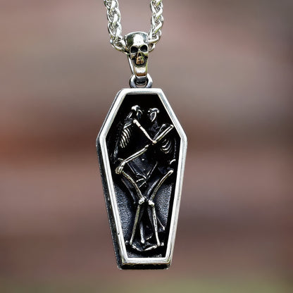 Collier Squelette Cercueil