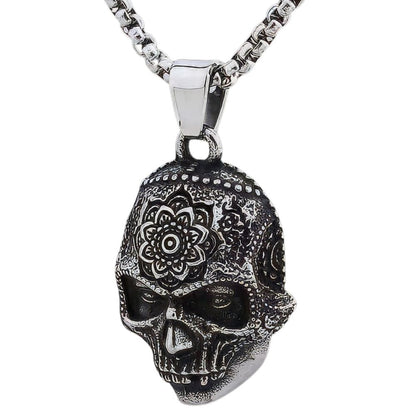 Collier Tête De Mort Mandala