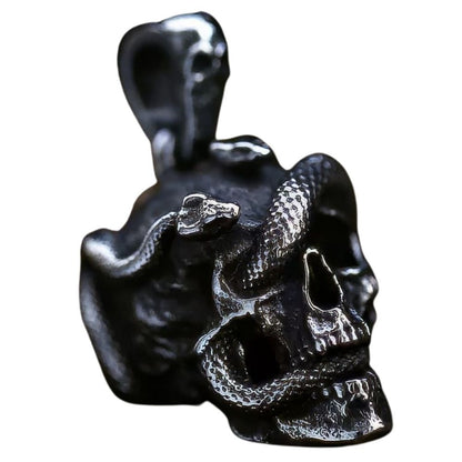 Collier Tête De Mort Serpent