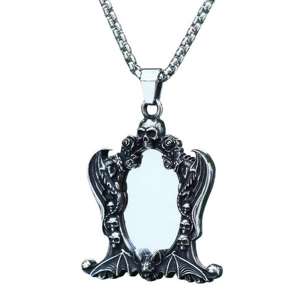 Collier Tête de Mort Miroir