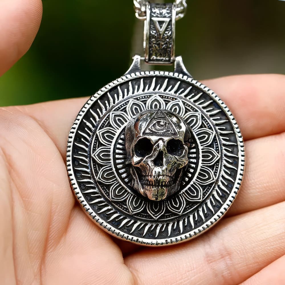 Collier Tête de Mort Arrondi