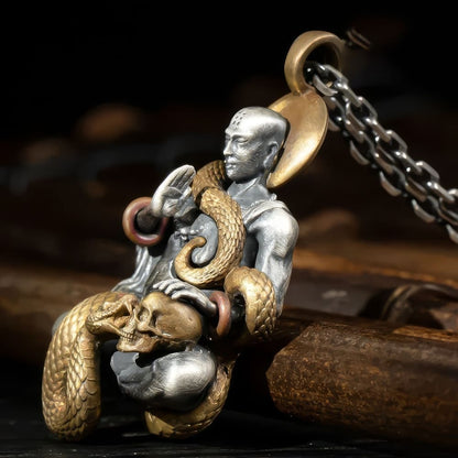 Pendentif Skull Bouddhique Zen