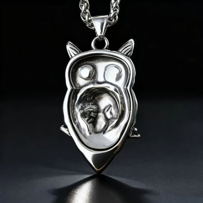 Collier Tête de Mort et Hibou