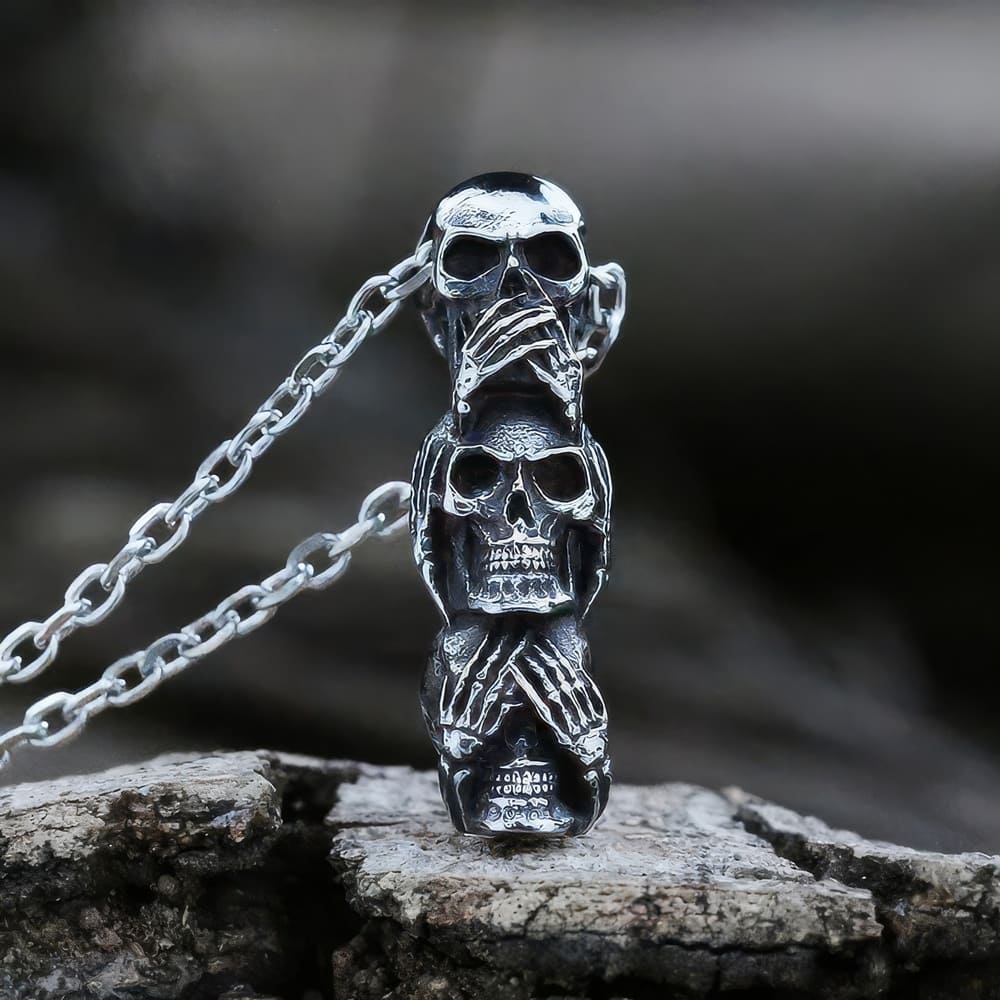 Collier 3 Skull de la Sagesse