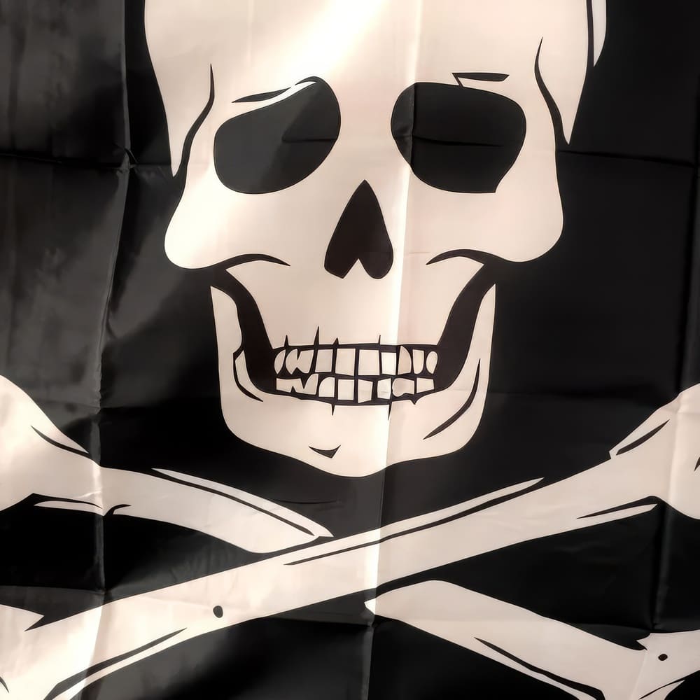 Drapeau Jolly Roger Noir et Blanc