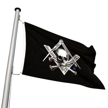 Drapeau Tête de Mort Maçonnique