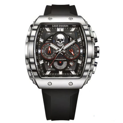 Montre Carrée Tête de Mort