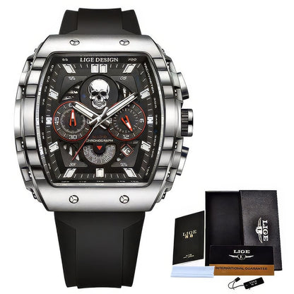 Montre Carrée Tête de Mort