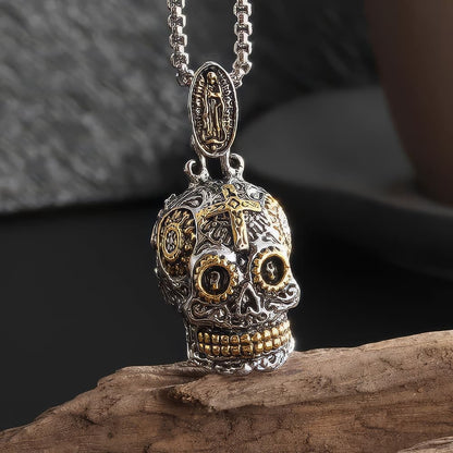 Pendentif Tête de Mort Mexicaine