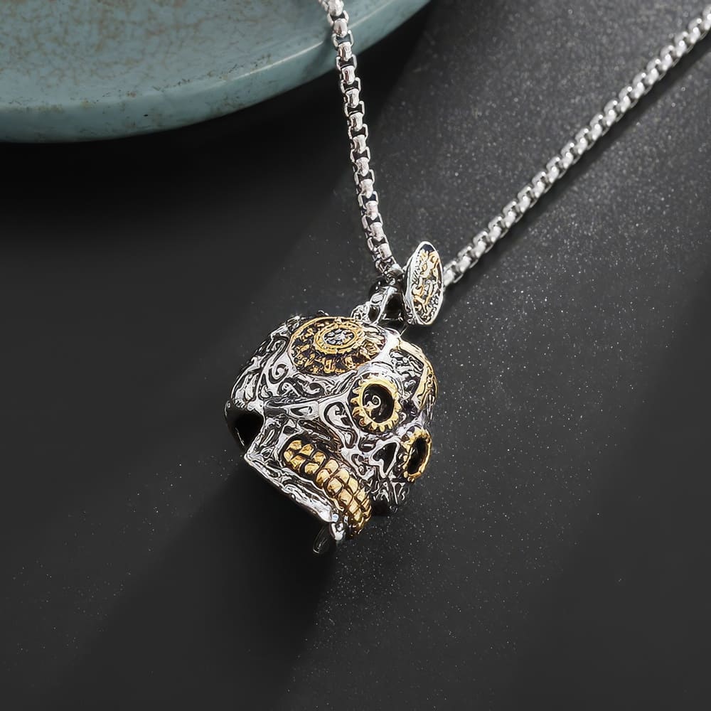 Pendentif Calavera Steampunk