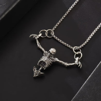 Pendentif Squelette Pendu