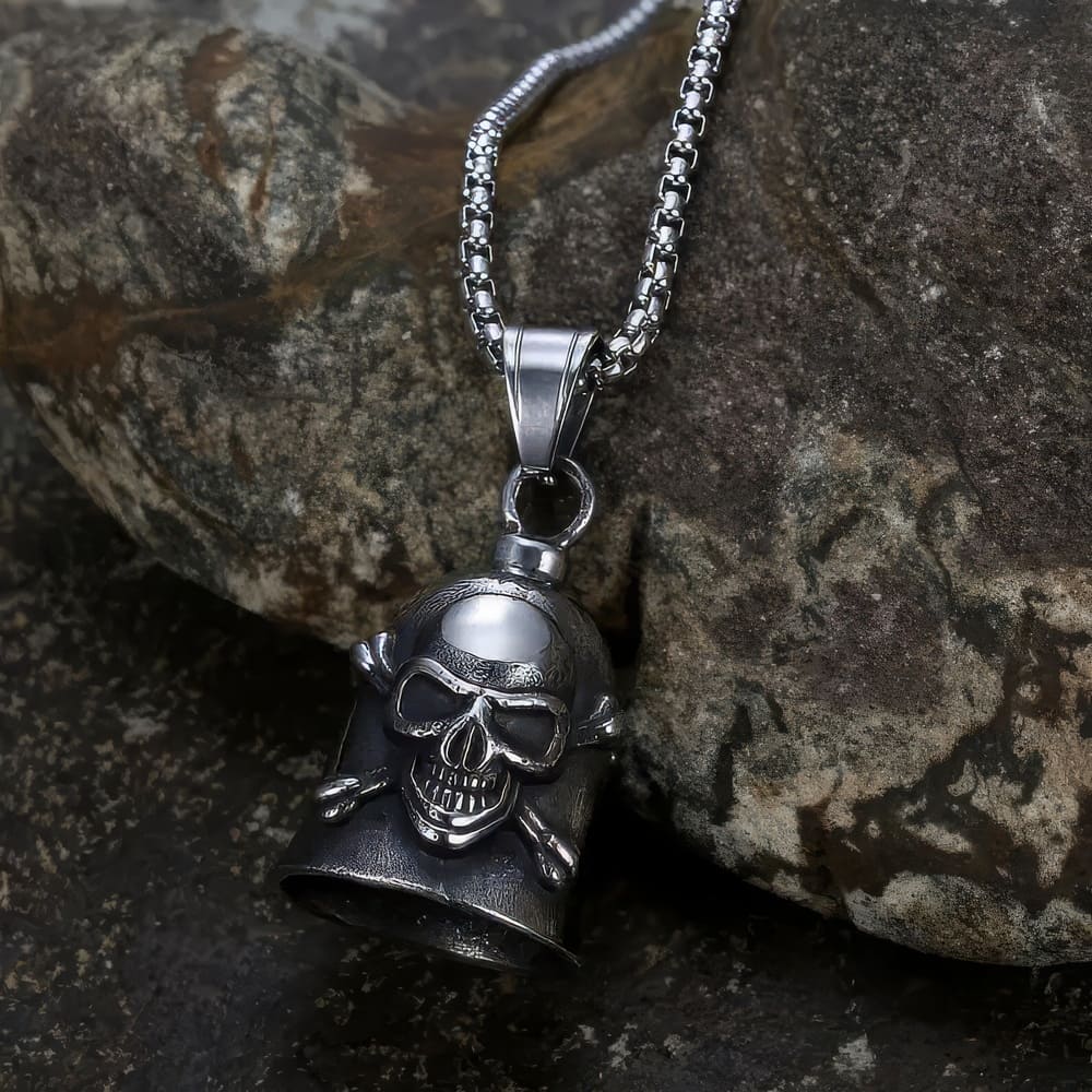 Pendentif Tête De Mort Cloche