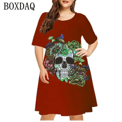 Robe Skull Floral