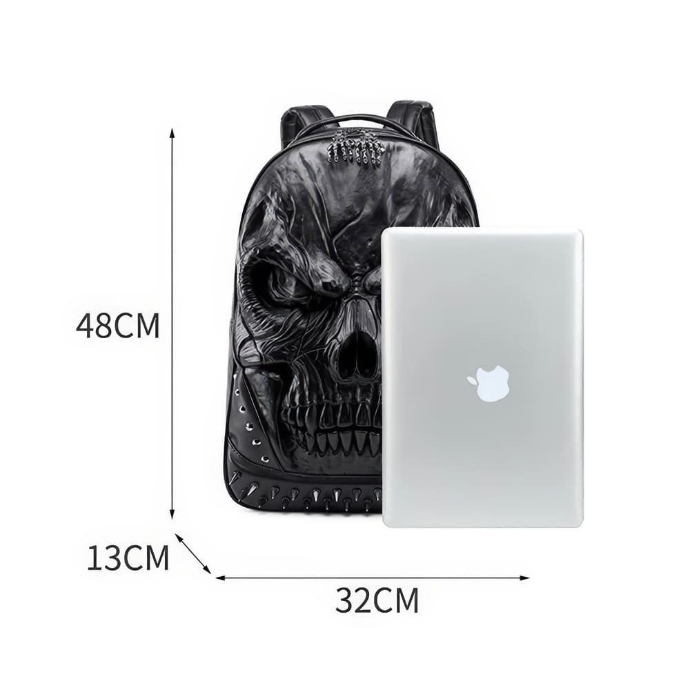 Sac à Dos Tête de Mort Relief 3D