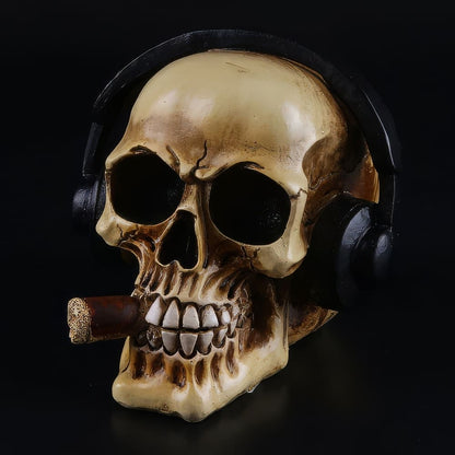 Statuette Crane Casque Audio