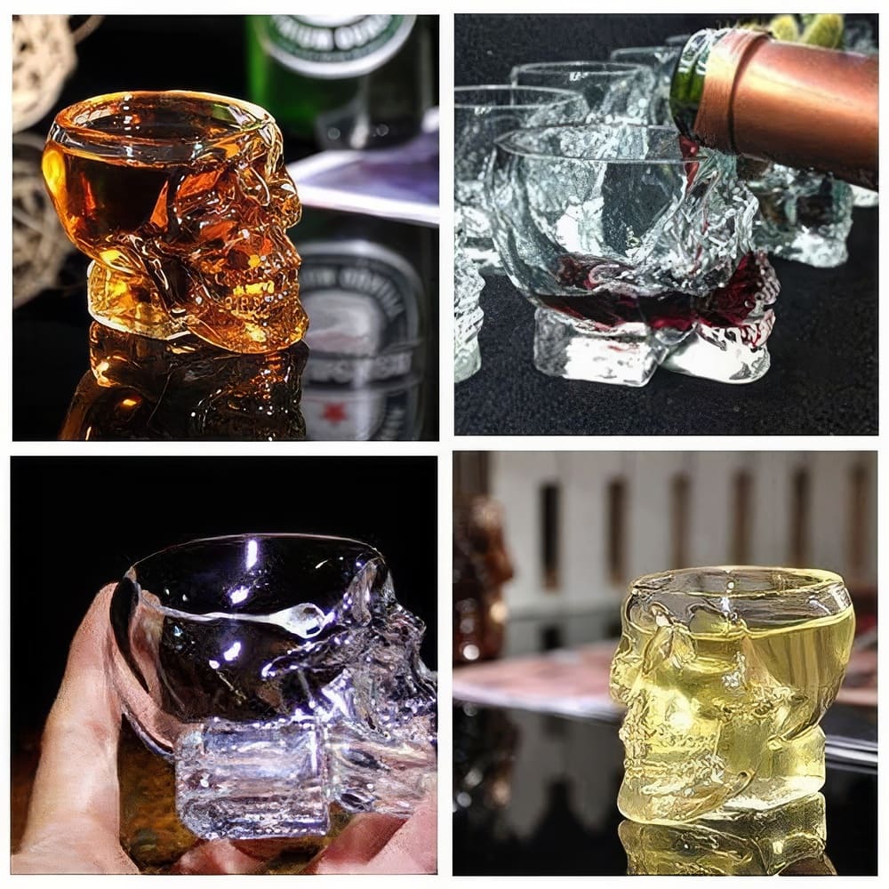 Verre à Cocktail Tête De Mort